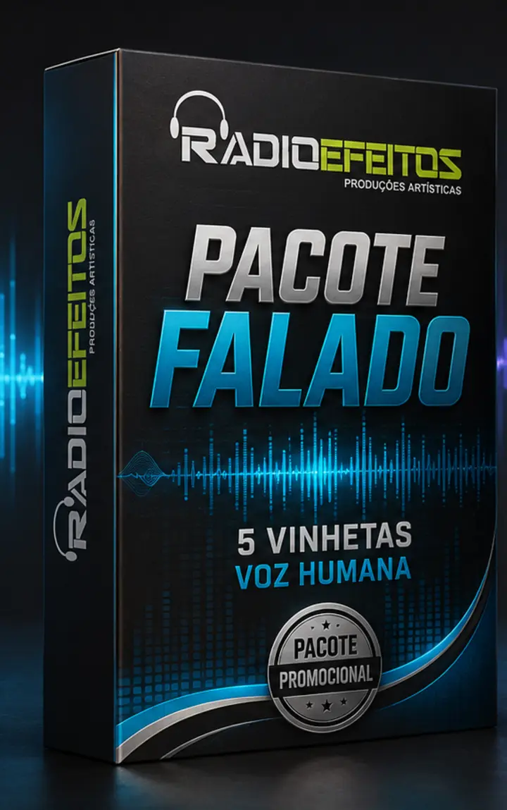 Capa do pacote de vinhetas faladas RADIOEFEITOS